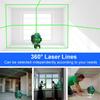 16 Lines 4D Laser Level Self-Leveling 360 Horizontal and Vertical Cross Super Powerful Green Laser Level APP/Bluetooth