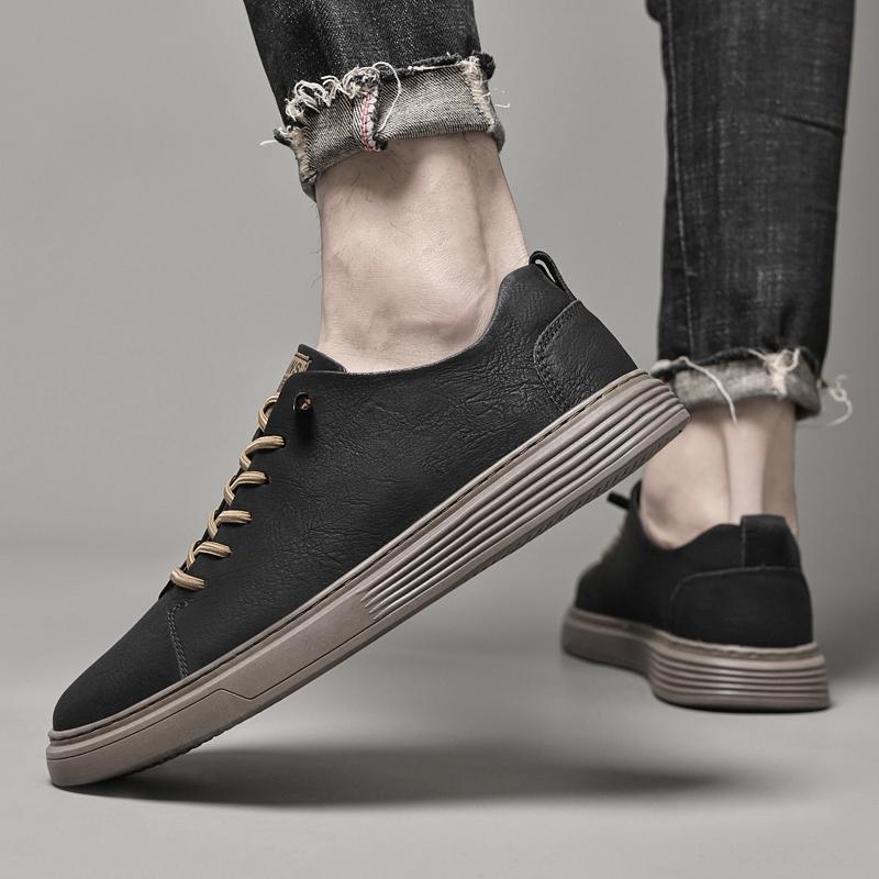 2024 Новые мужские повседневные туфли из натуральной кожи, роскошные брендовые уличные кроссовки, теннисные мужские кроссовки высокого качества для мужчин