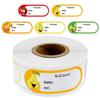 250 Pcs/Roll Color Fruit Stickers Labels Kitchen Stickers Food Juice Labels