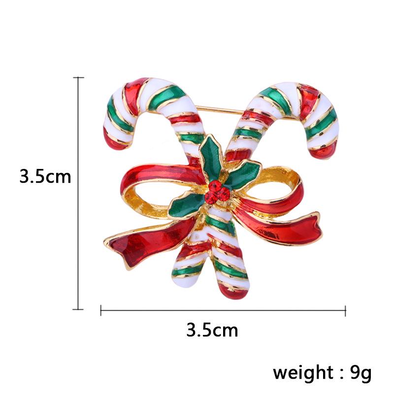 Рождественский набор брошей Санта Снеговик Елка Популярный в Европе и США | Праздничные значки на лацкан для украшения рождественского свитера Мужские Женские Аксессуары для тела