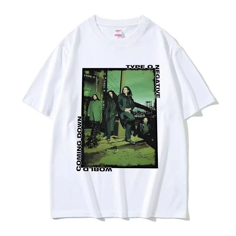 Винтажная Металлическая Готическая Футболка Харадзюку Футболки Типа Рок-Группы Type O Negative Everything Dies World Coming Down Футболки Унисекс