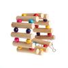 18cm Birds Swing Wooden Bridge Ladder Climb Cockatiel Parakeet Budgie Parrot Bird Toy Pet Supplies