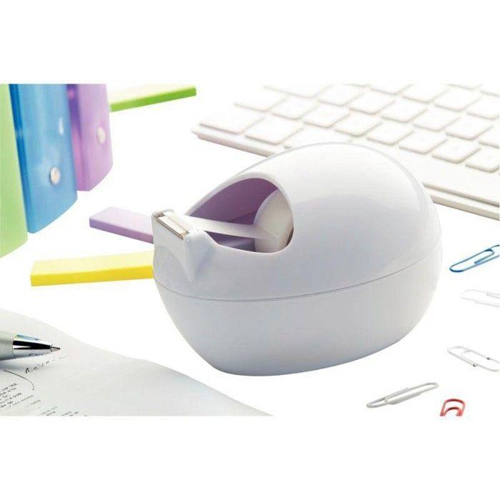 Dévidoir scotch - 3m - 1 rouleau - 19 mm x 7,5 m - noir - pratique et élégant