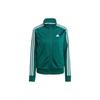 Primegreen Essentials Track Jacket Color Block Retro Sports Stand Collar Casual Jacket Women Jacket Forest-Green IM2821