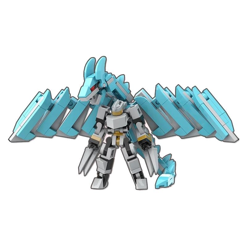 Экзоскелет меха строительные блоки мелкие частицы миниатюрный боевой робот сборная модель мальчики и девочки подарок детская игрушка