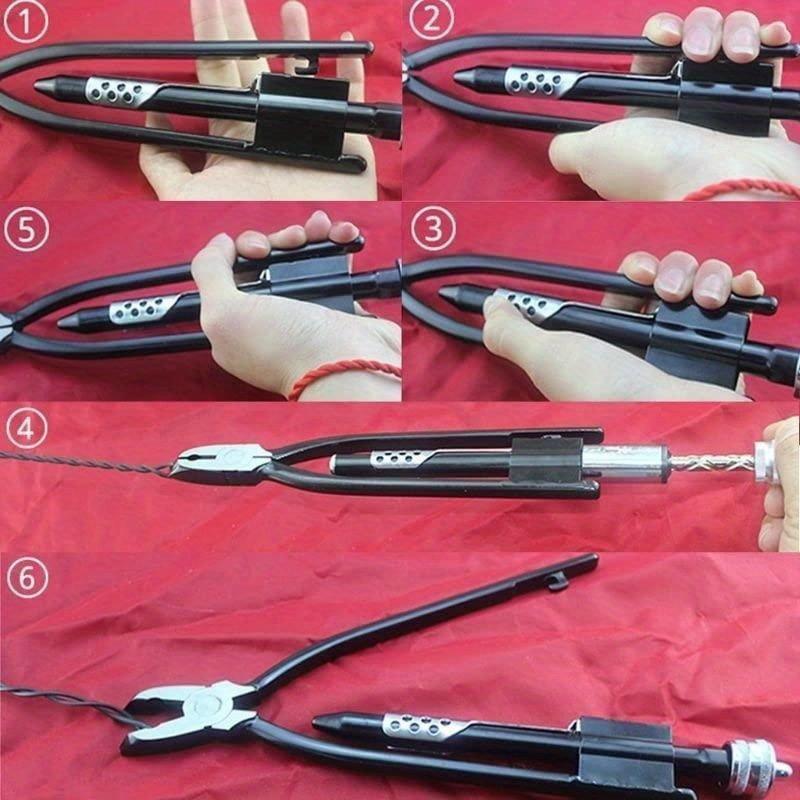 6/9Inch Safety Wire Twisting Pliers Cutter Tool for Auto Industrial Use One Way Lock