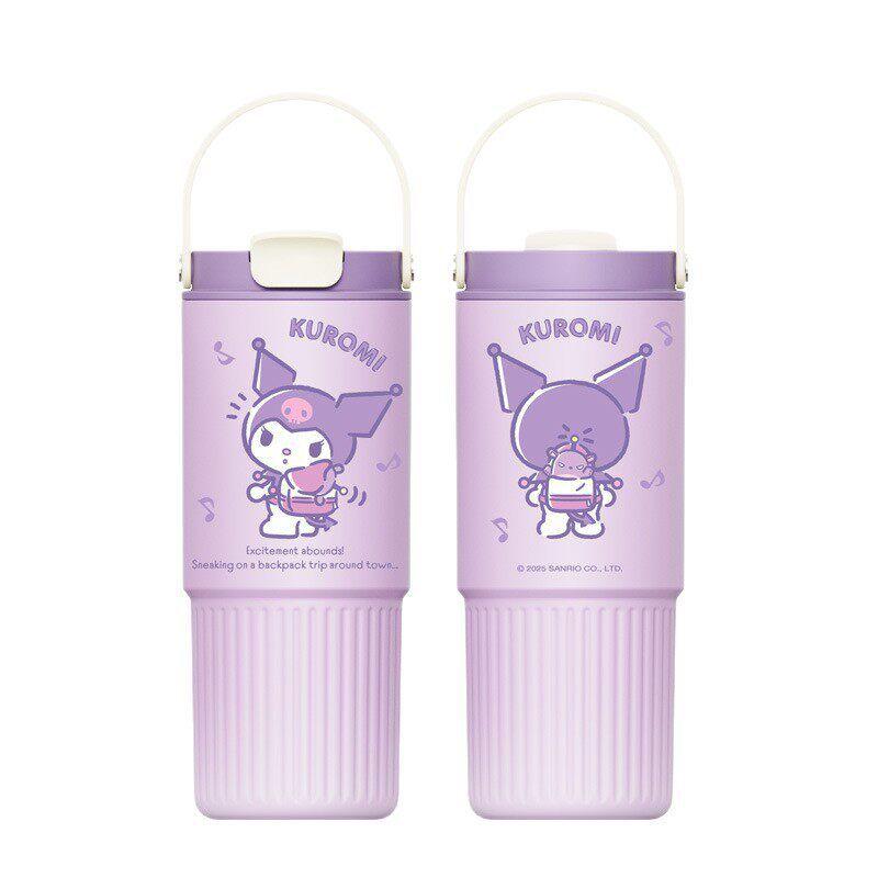 Термокружка Sanrio большой емкости 2026 года, новая модель, ледяная кружка с высокой эстетической ценностью, соломинка, кружка для заваривания чая, подарок на день рождения