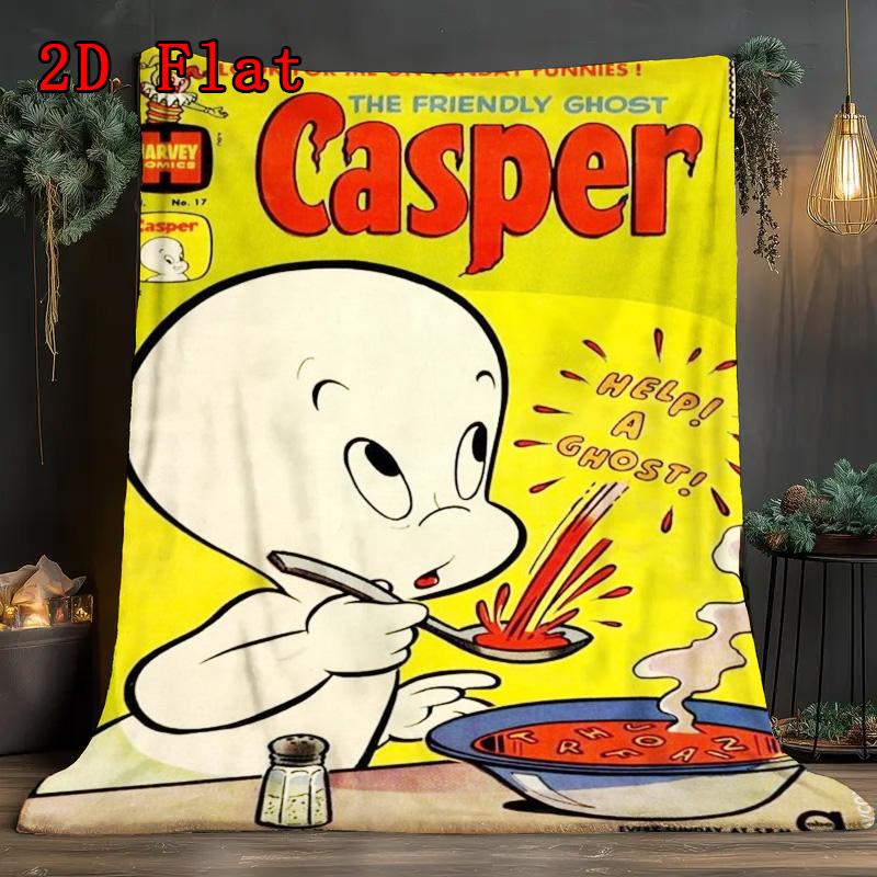 Casper 2D Flat Pattern Flannel Blanket High quality All Seasons Warmth and Comfort Perfect for Christmas Gifts.PMT0914006