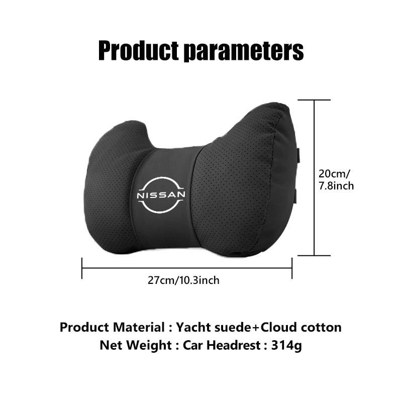 AOK3 For Nissan Qashqai Juke Sentra Altima Versa Maxima Almera Rogue Car Headrest Neck Pillow Support Lumbar Soft Waist Cushion