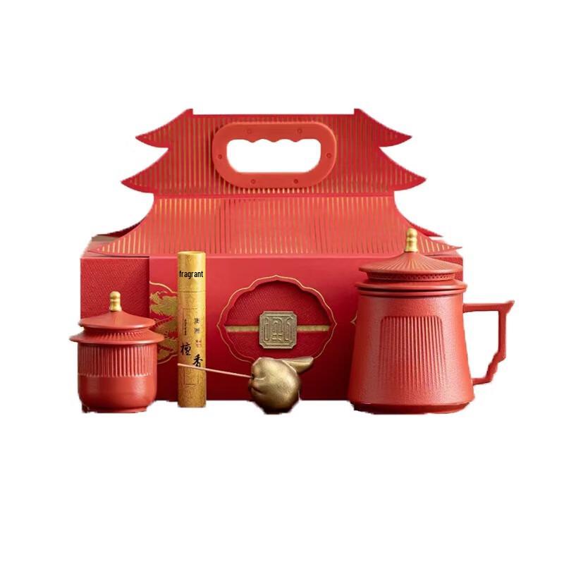 Burenshu Forbidden City Style Pottery Tea Set