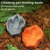 Рептилия Водная миска Следы динозавра Кормушка Лягушка/Геккон/Черепаха/Ящерица Кормушка Декоративная платформа для кормления амфибий Принадлежности для экзотических питомцев