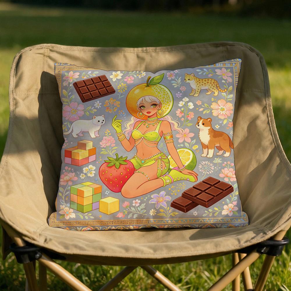 Nostalgic Vintage Exotic Cushion Cover Soft Reversible  Durable Pillow Cover  MultiScene Use for Home  Car Daily Comfort