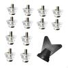 12Pcs Football Shoe Spikes Soccer Boot Cleats Turf Track and Field Firm Ground Replacement Studs for