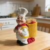Фигурка толстяка-повара из смолы, держатель для зубочисток, статуэтка повара из смолы, украшение для дома, кафе, ресторана, кухни, прилавка.