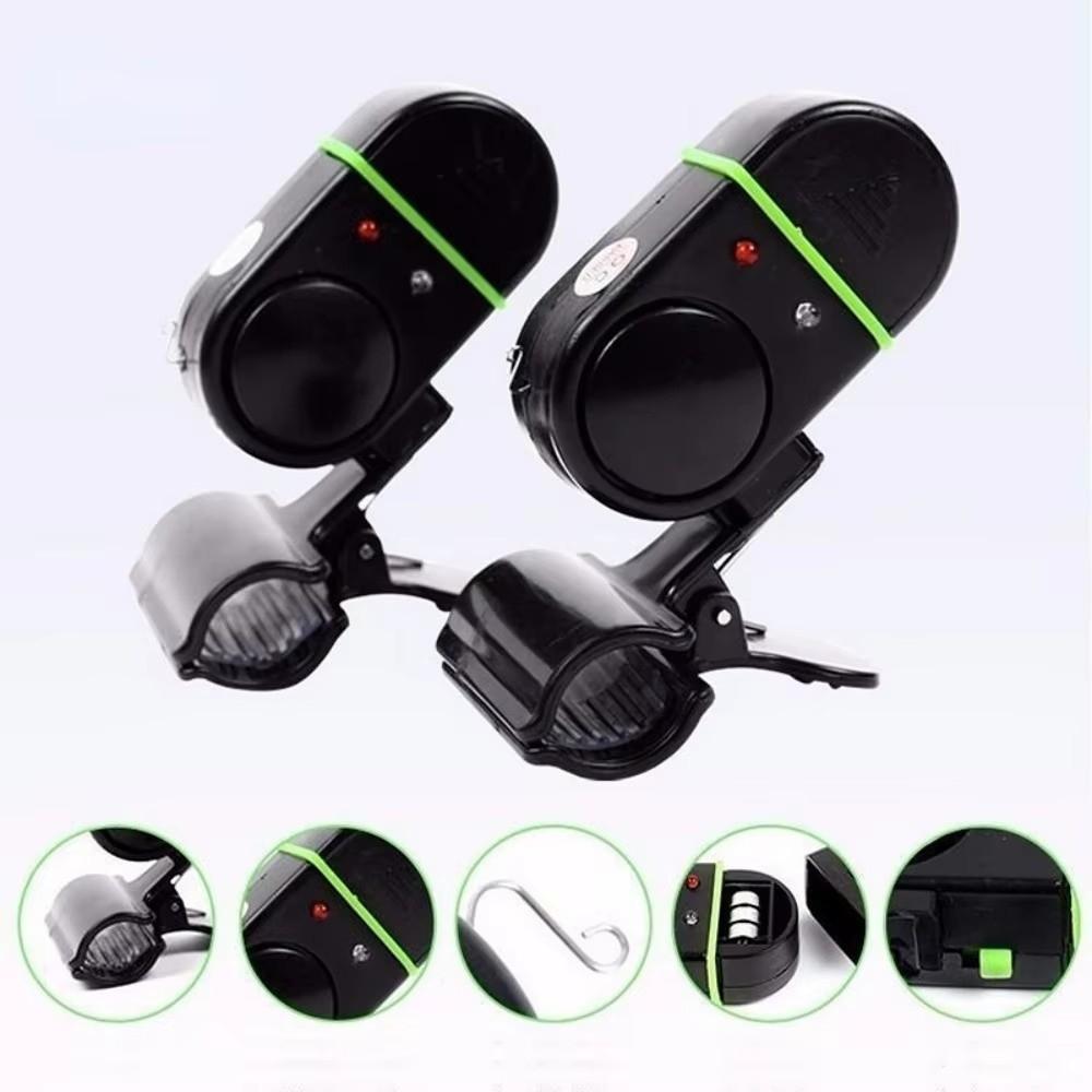 Sound Bell Alert Fish Bite Alert LED Light Indicator Fishing Rod Buzzer Fishing Indicator  Night