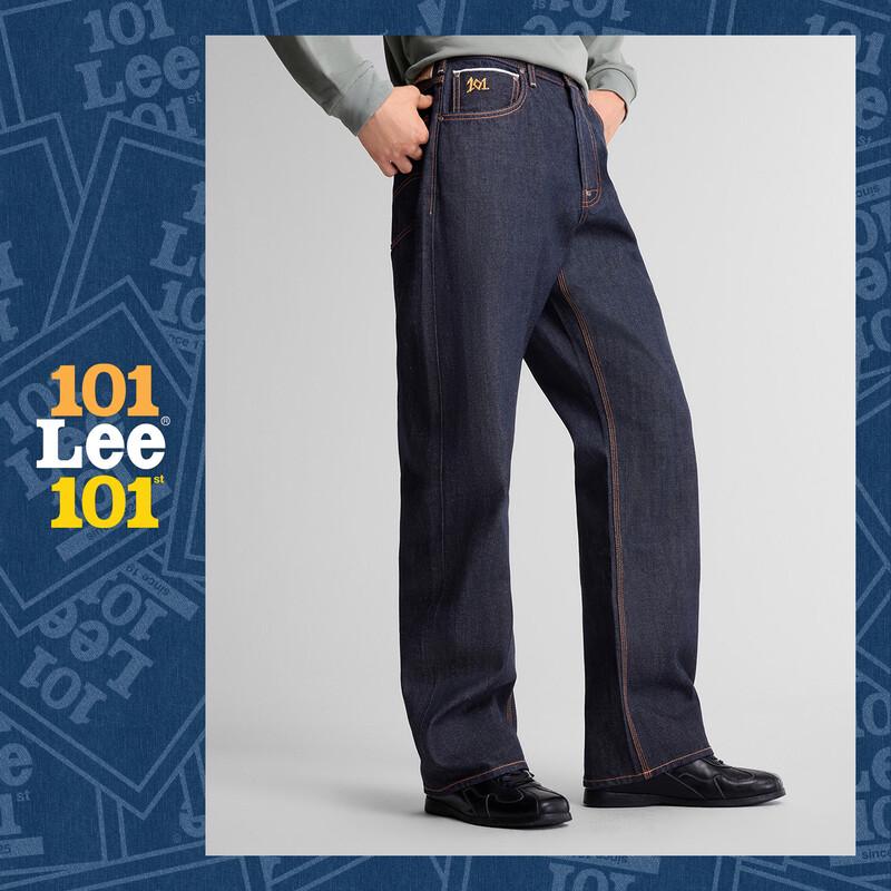 Lee Мужские джинсы 101 Classic Прямые, вымытые