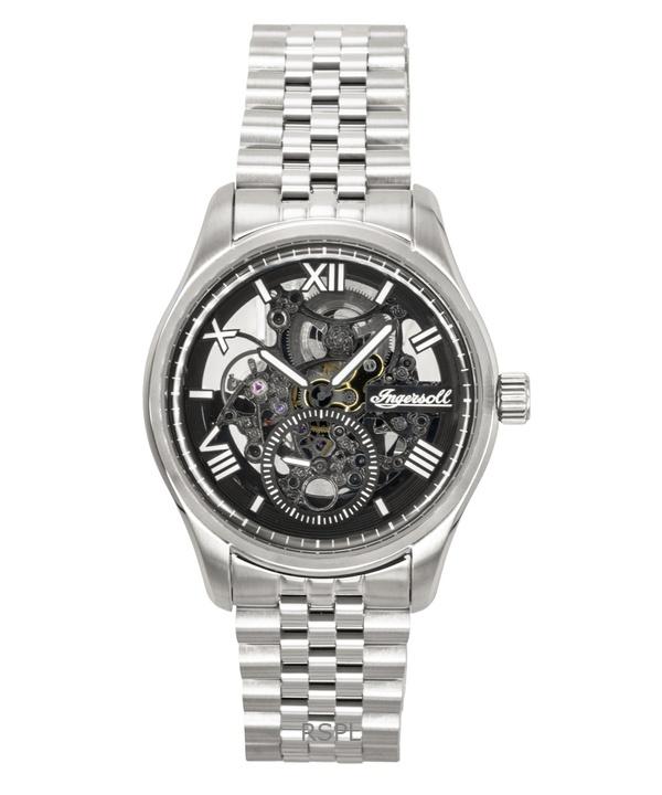 Ingersoll The Maverick Stainless Steel Black Skeleton Dial Automatic I17403 Men's Watch