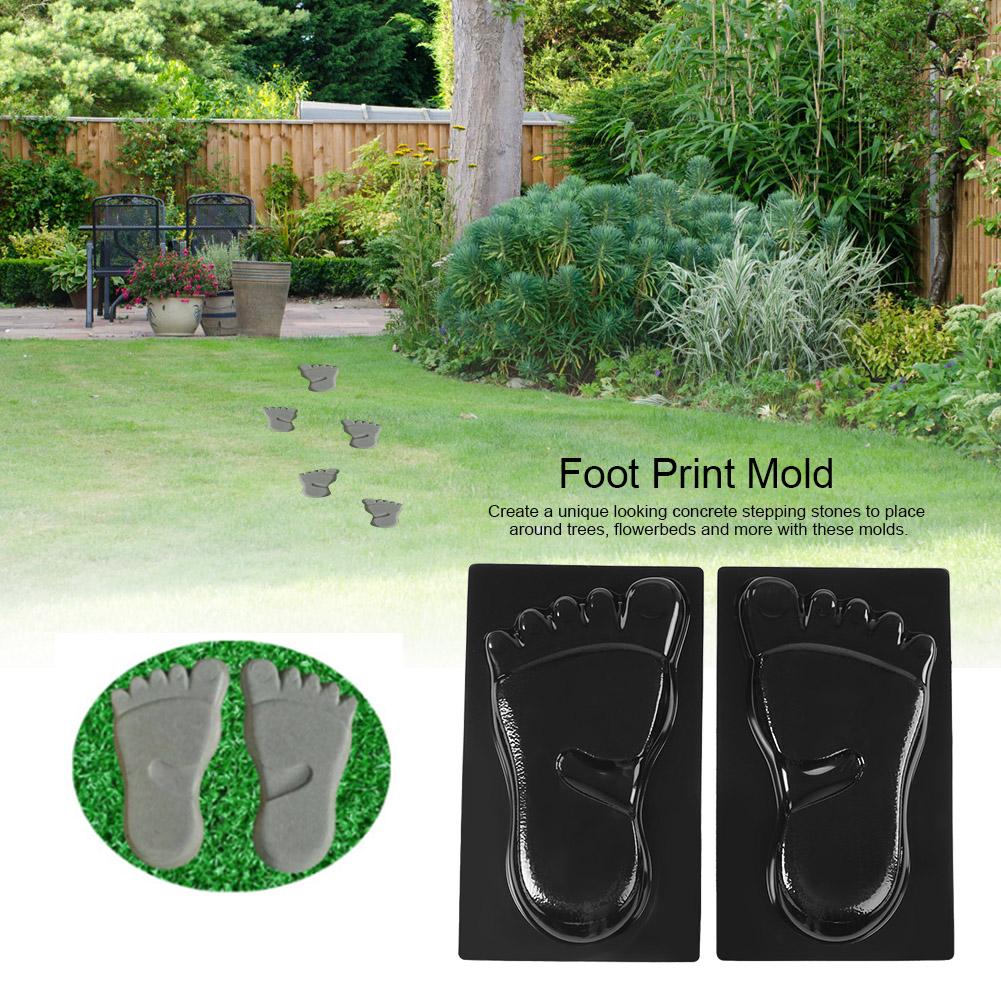 Foot Print Mold , Stone Paving Maker Ph Concrete Reusable mold Garden Mould