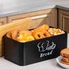 Bread Storage Box with Cutting Board Lid for Kitchen Organization