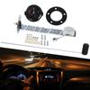 Universal 2" 52mm Fuel Level Gauge Car Vehicle Meter with Fuel Float Sensor White LED Light Black Shell Automotive Gauges 12V