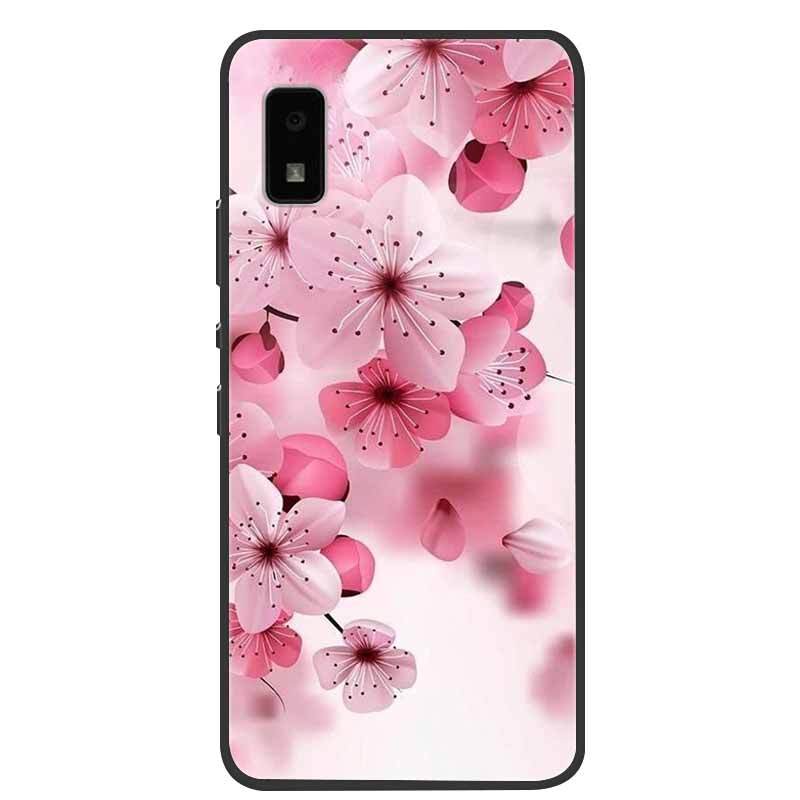 Для Sharp Aquos Wish2 Wish 2 Чехол SH-51C Силиконовый Мягкий Мраморный Цветочный Черный Задние Крышки для Sharp Aquos Wish3 Wish 3 SH-53D ТПУ