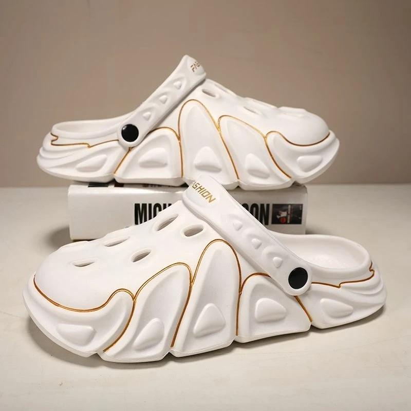 Fashion Slippers for Men Beach Eva Hole Sandals Man Trend 2025 High Quality Fashion Elegant Cheap Liquidation Designer Luxury Fun Shoes