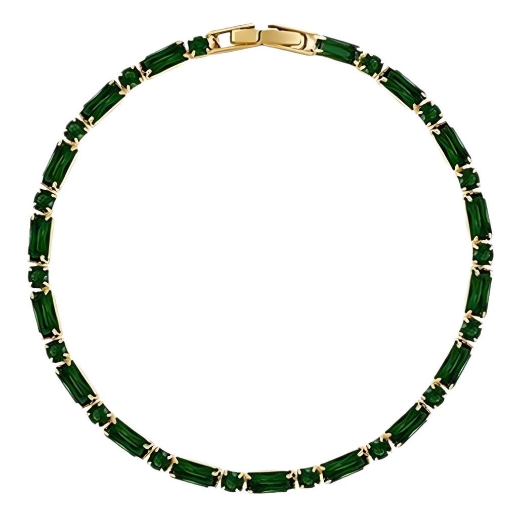 Элегантный цирконовый браслет для женщин - Роскошный, изысканный, кристальный дизайн, браслет с изысканным штрихом.