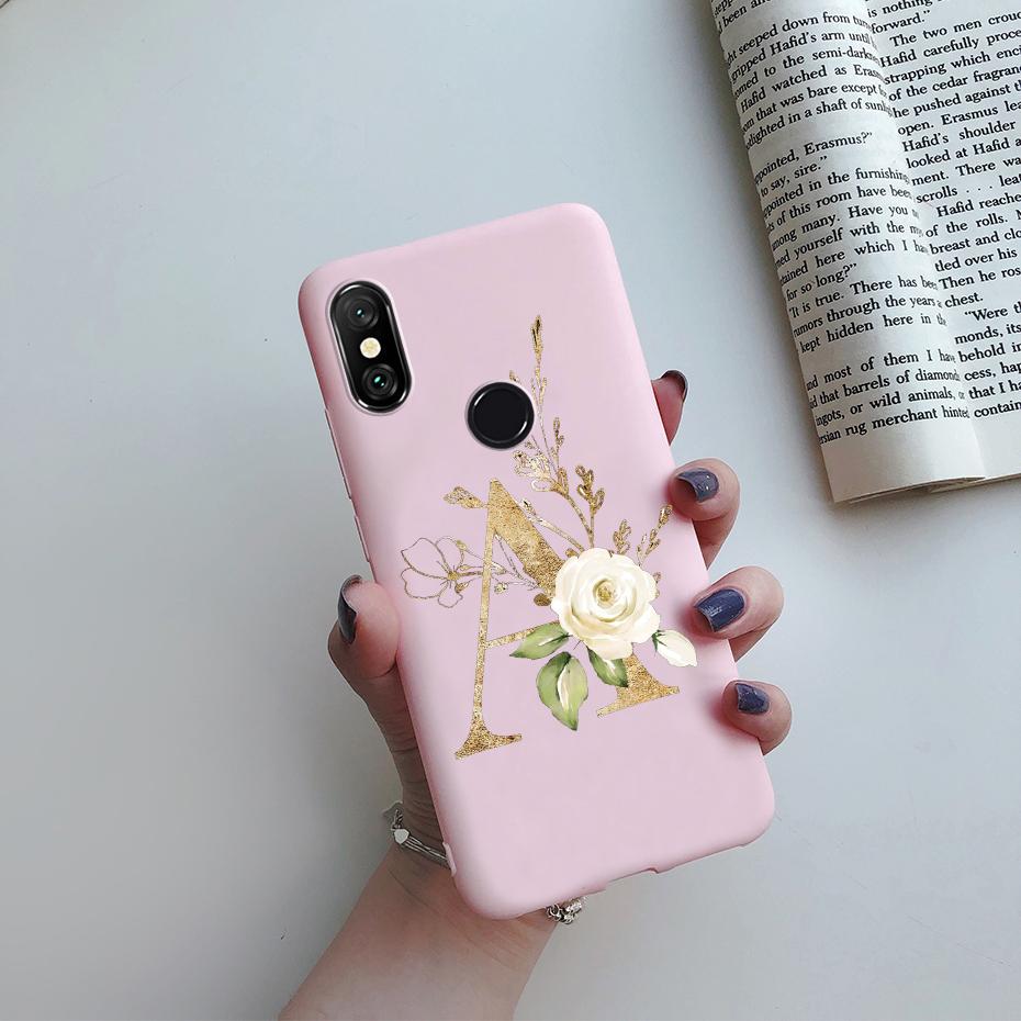 Чехол для Xiaomi Mi A2 A 2 Lite A1 A 1 MiA2 MiA1 с милыми буквами, силиконовый бампер из ТПУ, мягкая задняя крышка для Xiaomi Mi 5X 6X, чехол для телефона