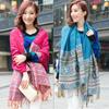 Scarf Spring and Autumn Jacquard Long Scarf Women's Summer Air Conditioning Fringed Shawl Cashew Nut Scarf Scarf