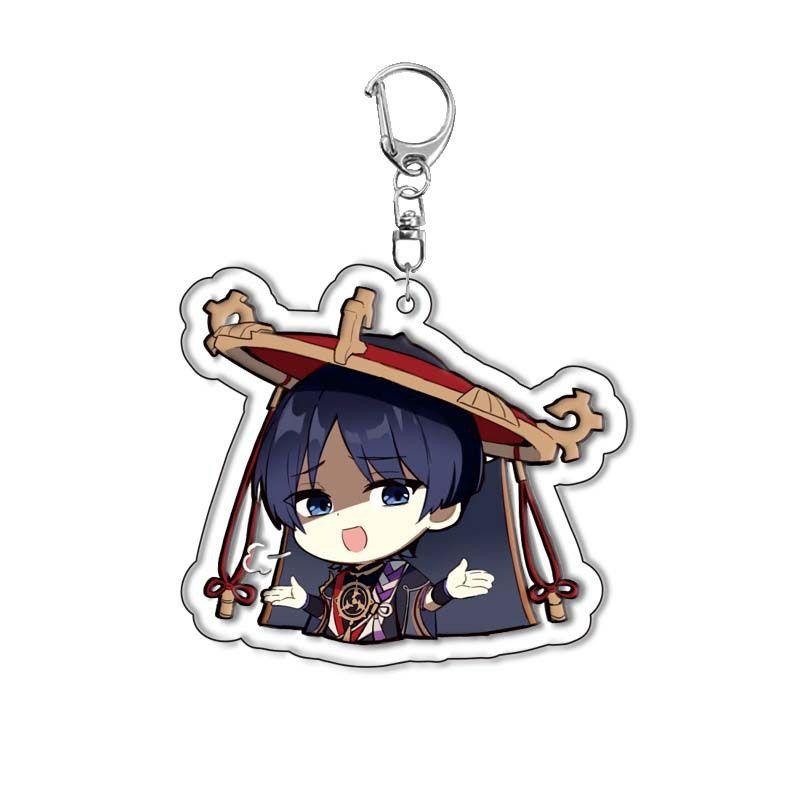 Оригинальный акриловый брелок God Traveler Wanderer Klee Skirmisher Bag Подвеска Двусторонняя прослойка