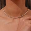 Women Necklace Rhinestone No Pendant Adjustable with Extended Length Lady Clavicle Necklace Prom Party Neck Jewelry
