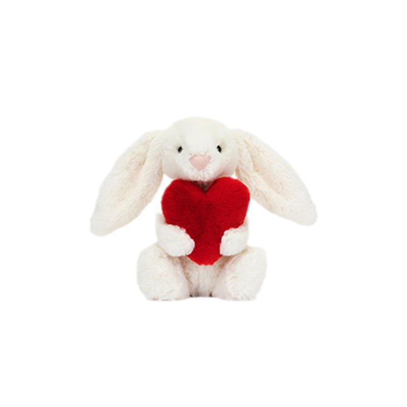 JELLYCAT День святого Валентина Заяц Бонни Красное Сердце Кукла Плюшевая Кукла Высота 18/31 см