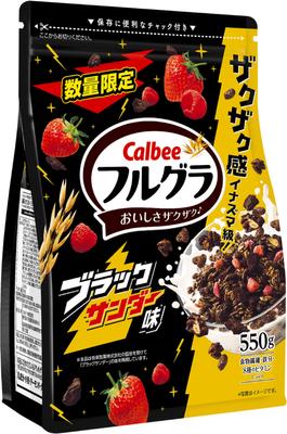 Calbee Fullgra со вкусом черного грома 550 г x 6 пакетиков [Frugra]