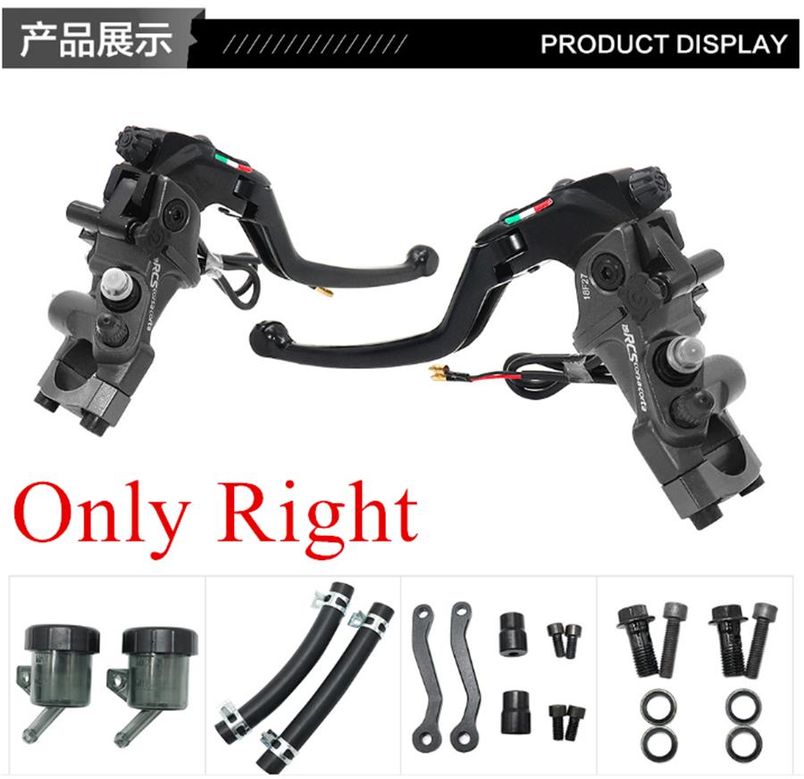 Right Side CNC 19 RCS Motorcycle Brake Master Cylinder Cable Clutch Radial Brake Pump 22mm Universal For Honda Yamaha Kawasaki Suzuki