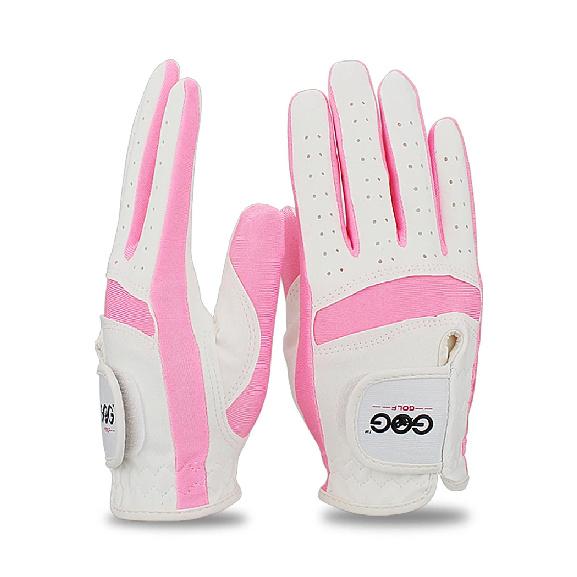 1pair left and right hand Golf Gloves children Boys grils fabric 2 colors white pink blue soft and breathable sports glove new
