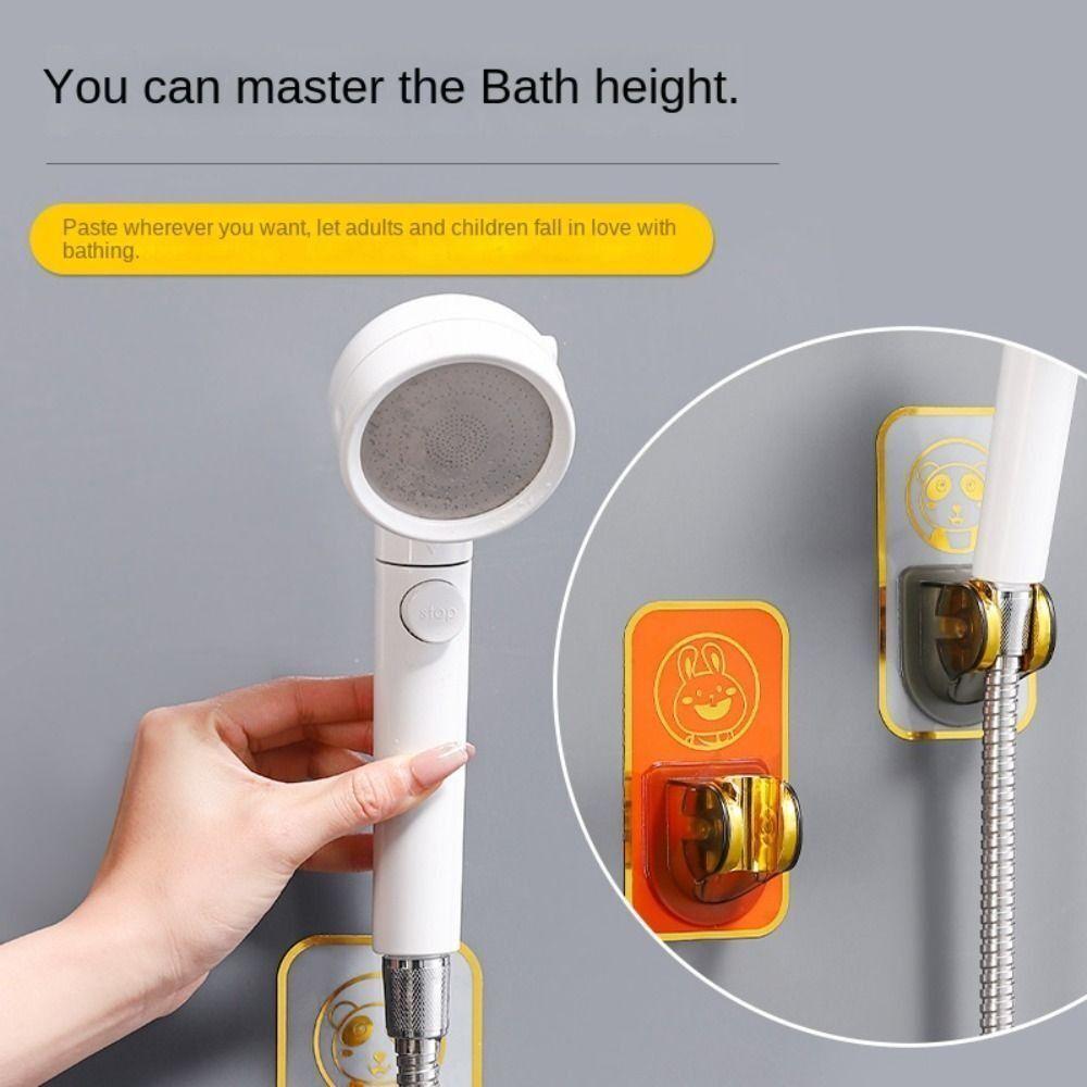 Punch-Free Shower Bracket Wall Mounted Shower Head Base Durable Shower Head Stand