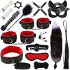 Sex Games Whip Gag Nipple Clamps Sex Toys For Couples Exotic Accessories Sexy Leather BDSM Kits Plush Sex Bondage Set Handcuffs