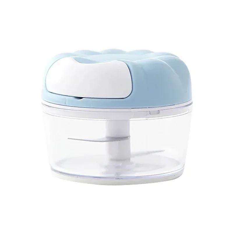 Кухонный гаджет Мини-чеснокорезка Ручная дробилка для лука и чеснока Многофункциональная мясорубка для чеснока Вспомогательная пищевая машина