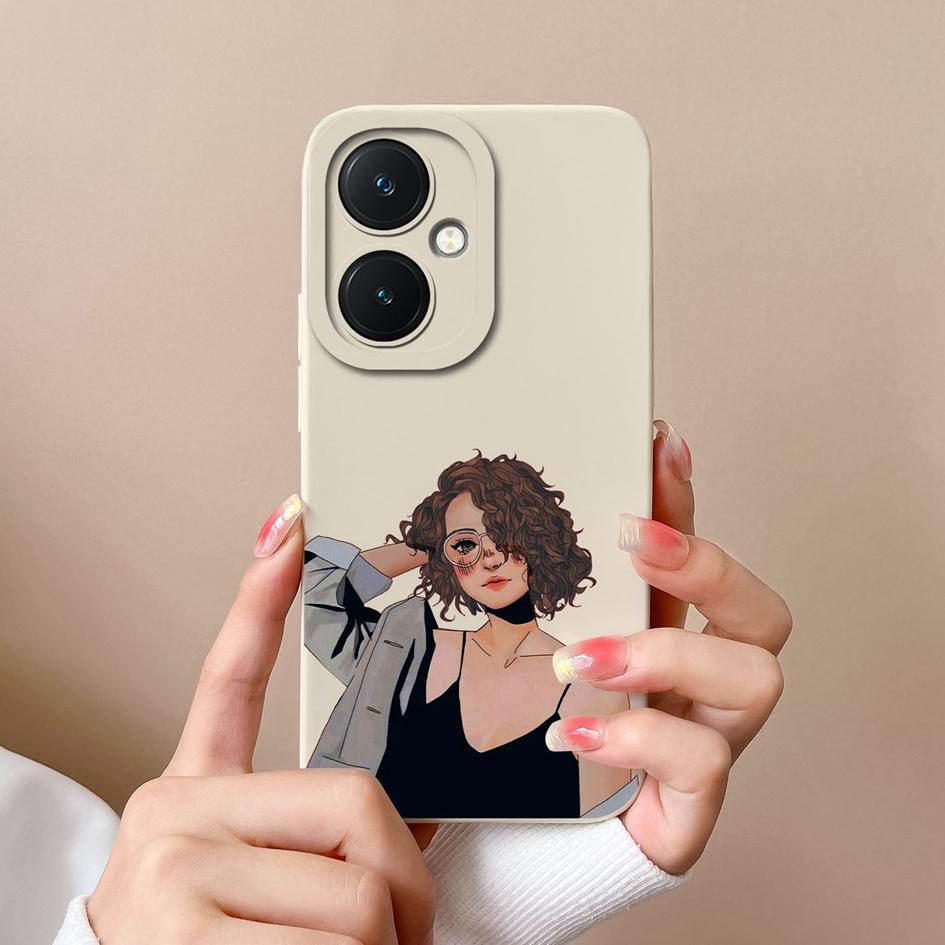 Чехол для телефона для Vivo X90 Pro V29 Lite Y36 Y27 Y17S Y78 + Высококачественная модная крутая защитная пленка для экрана для девочек и мальчиков, бампер, силиконовый мягкий корпус для Vivo Capa