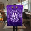 Austria Vienna FC Emblem,pattern Flannel Blanket, High quality Comfortable for All Seasons, Home Decor, Warmth and Comfort, Perfect for Gifts.