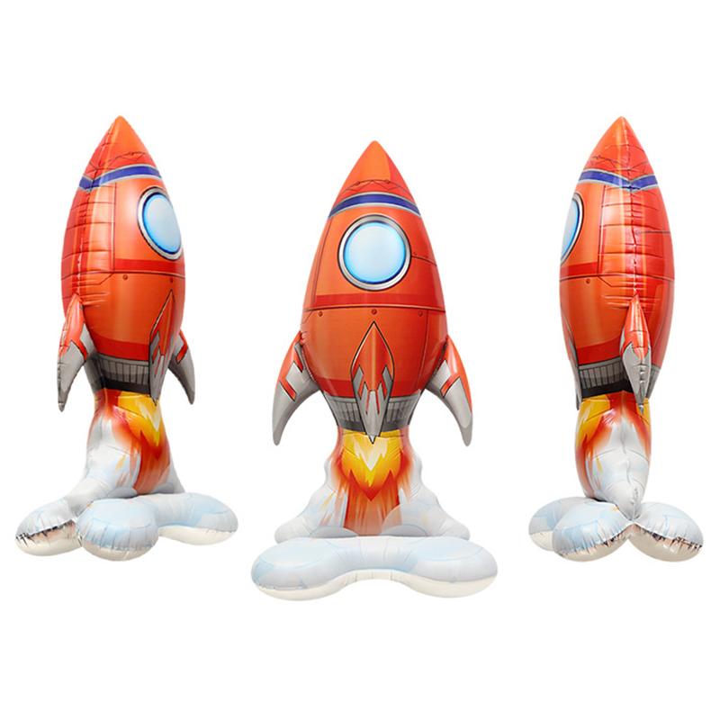 3D Фольгированный шар Астронавт, шары-ракеты, космические шары для мальчика, детей, серия Вселенная Астронавта, декор для вечеринки в космическом стиле на день рождения