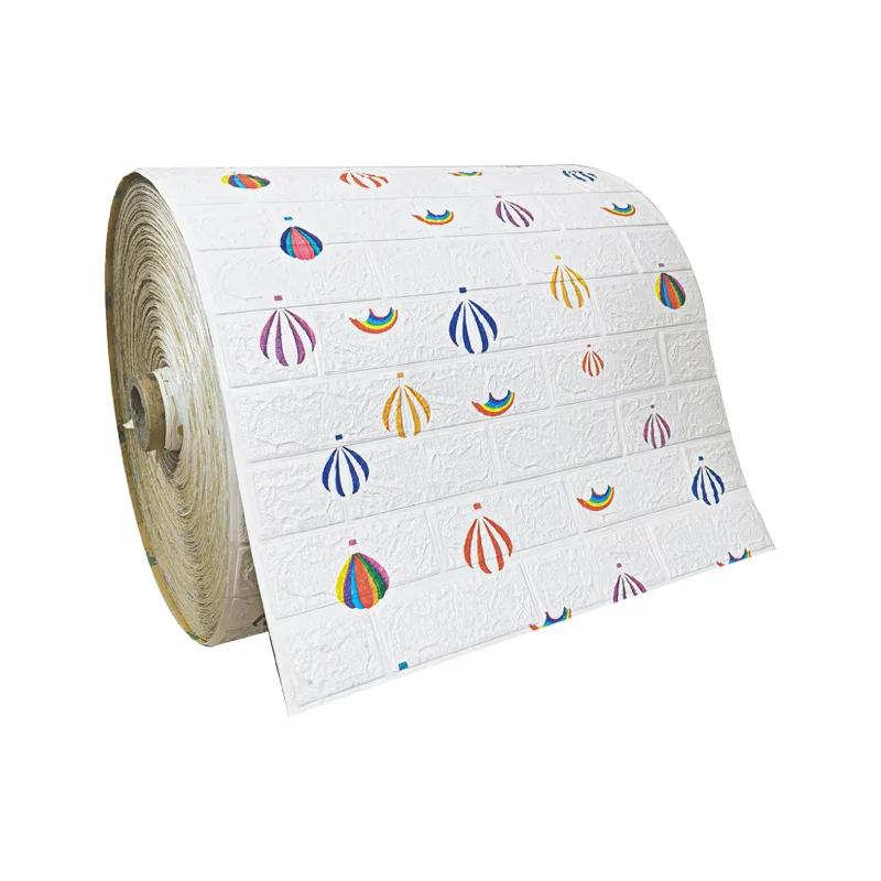 3/5/10 м 3D Самоклеящиеся обои Непрерывные Водонепроницаемые Наклейки на кирпичную стену Гостиная Спальня Детская комната Домашнее украшение