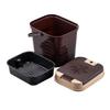 Wensitan 10L Press-Lid Tea Waste Bin