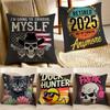 Retro Street Trend Prints Cushion Cover Pillowcase Antidustmite living Room Sofa Decor Cushion Room