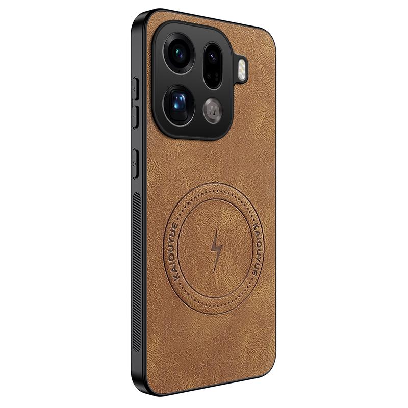 Для OPPO Find X9 Pro Роскошный матовый чехол для телефона из кожи Cortex Для Oppo Find X9 Pro Противоударный силиконовый магнитный защитный чехол