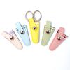 Embroidery Scissors Sheath Color Lattice Scissors Protective Cover Protect Sewing Scissor Sheath Portable Trimming Tool