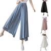 Women's Summer High-waist Culottes Loose Drape And Elegant Nine-point Pleated Wide-leg Culottes