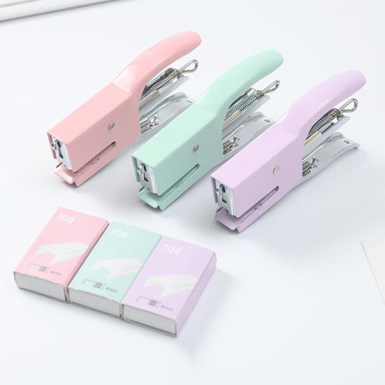 Маленький ручной степлер, степлер на 10-16 листов, с 750 скобами, мини-настольный степлер для офиса, школы, дома, путешествий