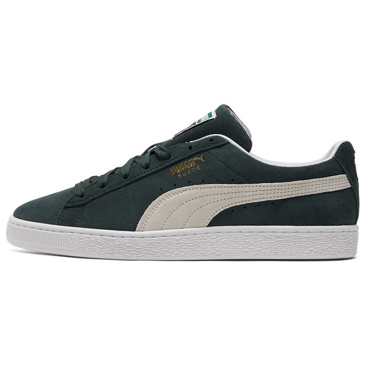 Puma Suede Classic 21 Green Gables Men Sneakers White 374915-16