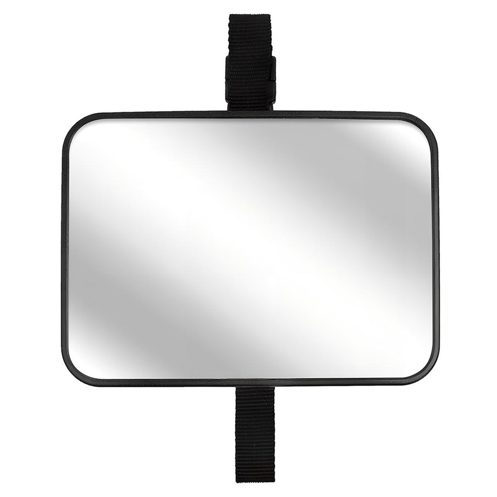 Baby Car Mirror for Rear Facing Infant with Wide View, Shatterproof, Adjustable, Safety and Stable, Crash Tested and Certified (Black)